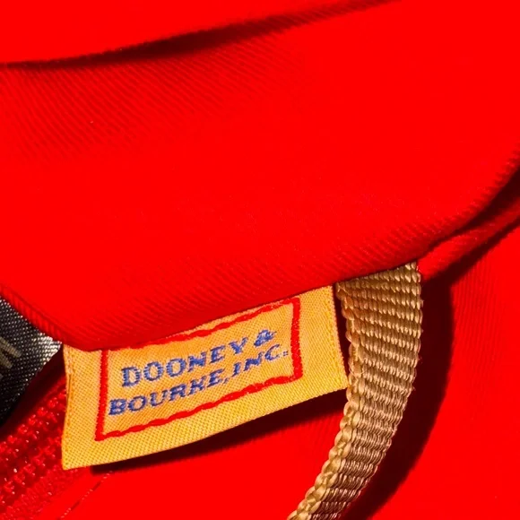 Dooney & Bourke Chevron Tote - Black and White with Tan Leather Trim - Picture 2 of 13